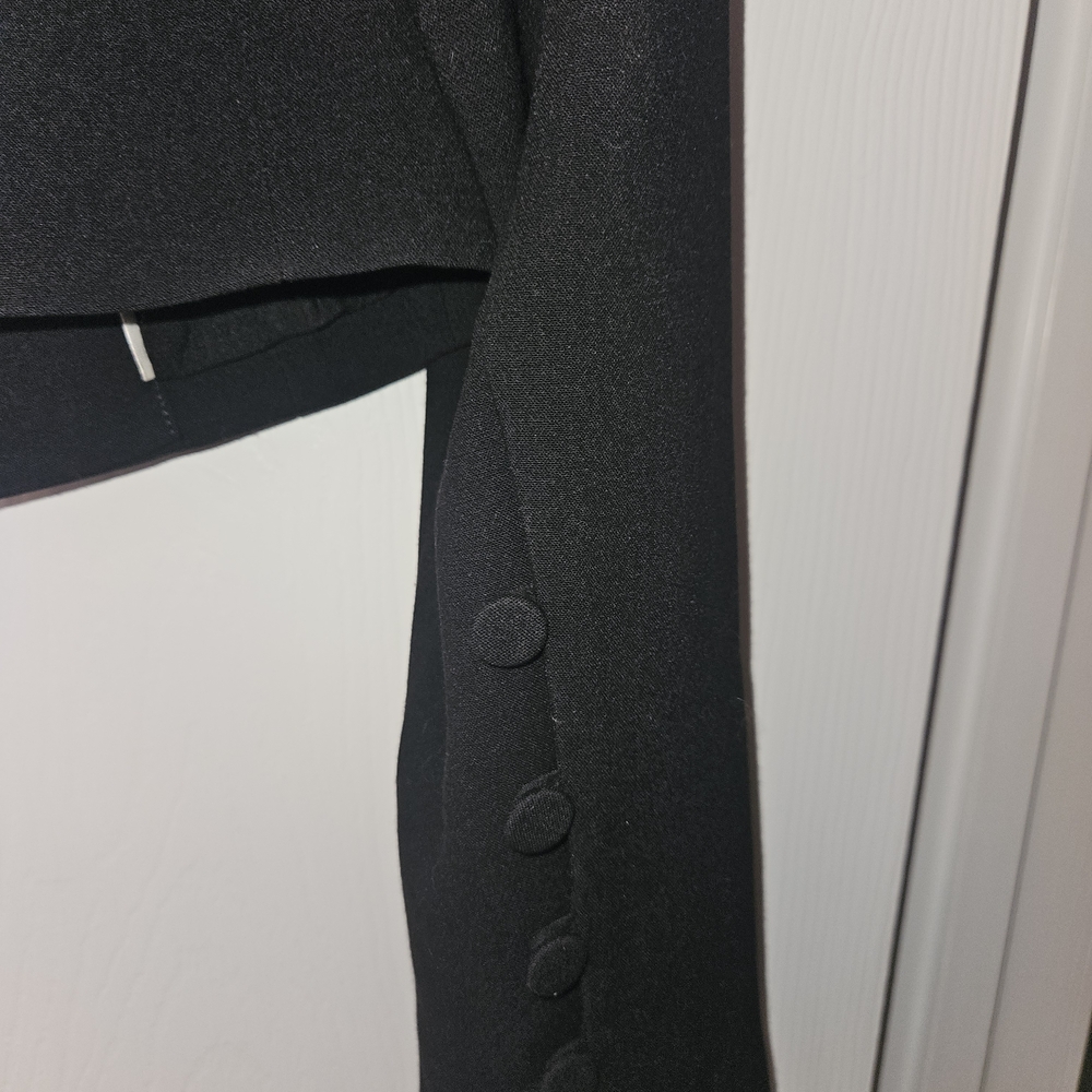 Express Black Women's Cropped Blazer - Picture 3 of 3
